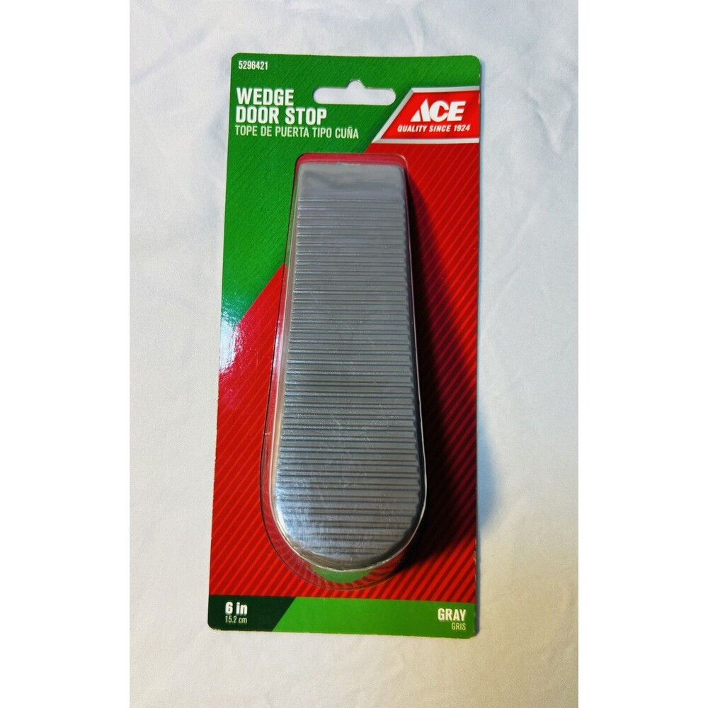 ACE Wedge Door Stop Gray   6"  #5296421